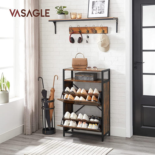 Shoe Cabinet with 2 Compartments Shoe Rack with 2 Compartments Shoe Racks in Hallway