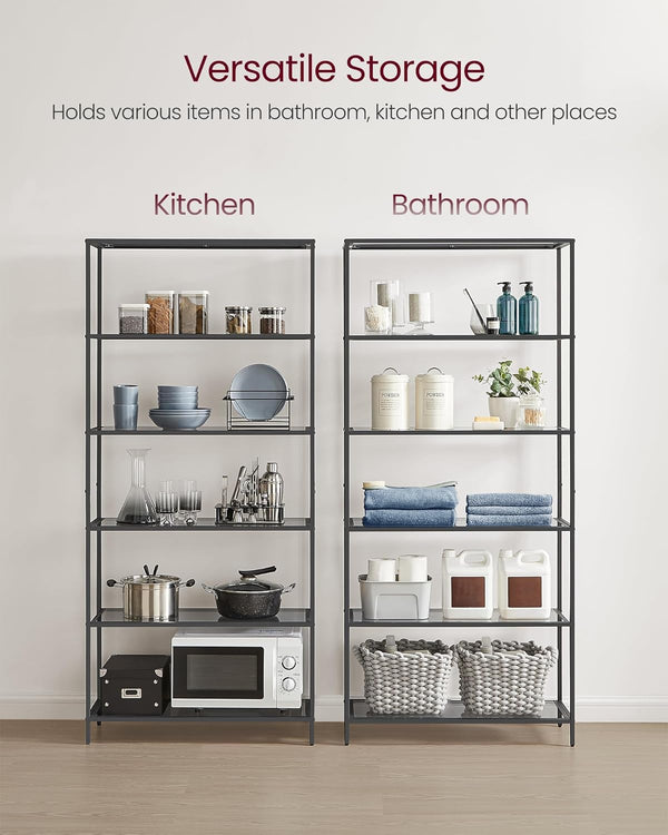 6-Tier Glass Shelving Unit - Karrari