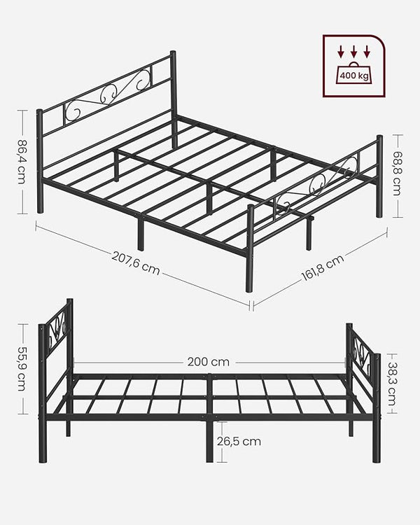 Double Metal Bed Frame - Karrari
