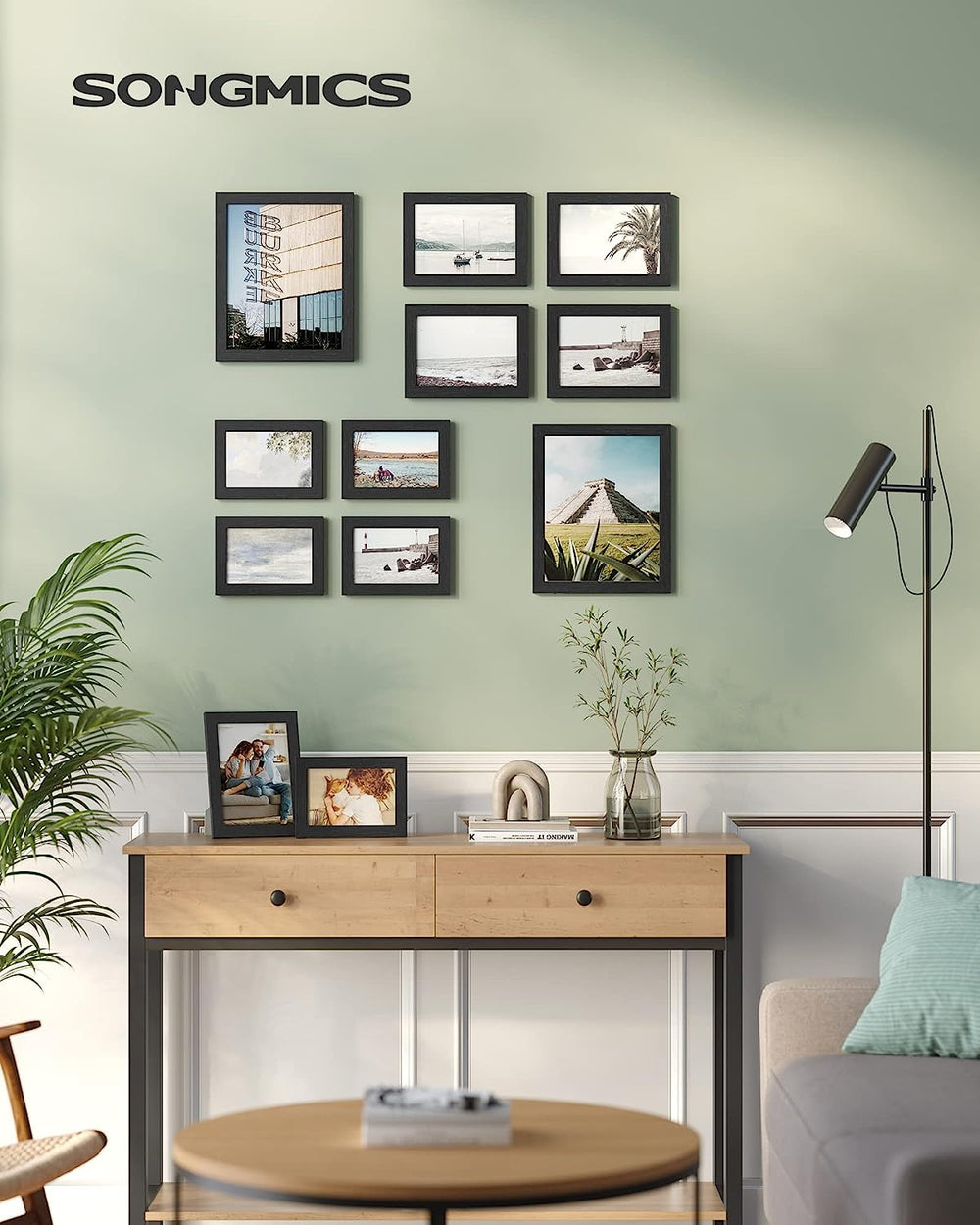 Set of 10 Collage Picture Frames (Wall or Tabletop) - Karrari