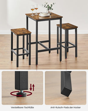 Square Bar Table Set - Karrari