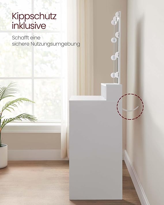 Dressing Table with LED Mirror & Storage - Karrari