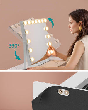 Cosmetic Mirror with 15 LED Bulbs Lighting - Karrari