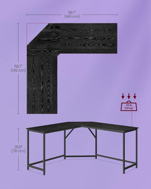 L-Shaped Desk for Home Office & Gaming Setup - Karrari