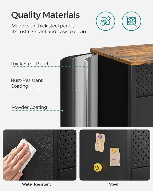 Metal Storage Cabinet with Doors - Karrari