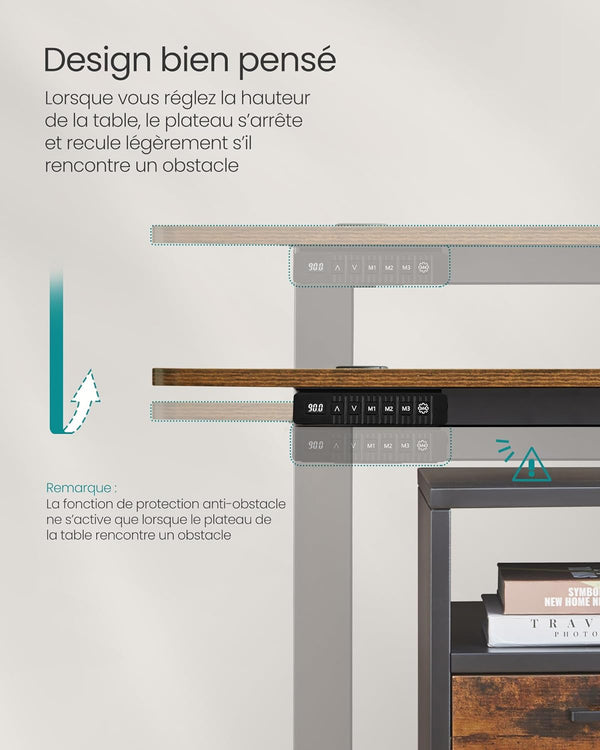 Electric Standing Desk – Adjustable Height with Memory Function