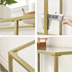 Gold Console Table with 3-Tier - Karrari