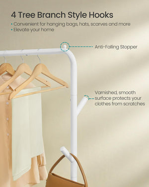 Clothes Rail, Clothes Rack, Heavy-Duty Metal Frame
