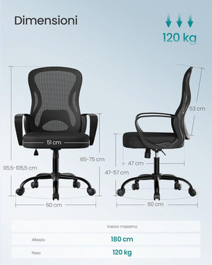 Ergonomic Office Chair with Lumbar Support - Karrari