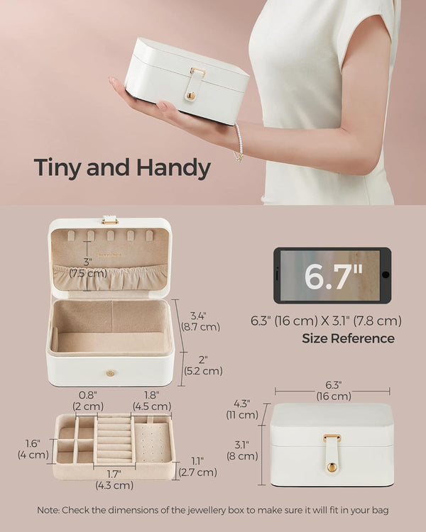 2-Layer Travel Jewellery Box – Portable & Spacious - Karrari