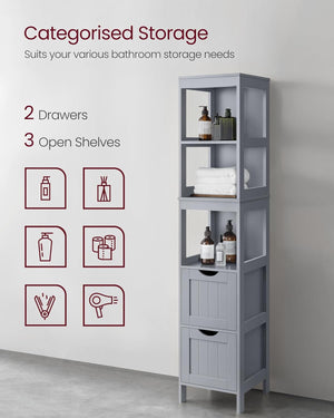 Tall Bathroom Floor Cabinet