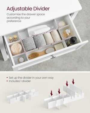 Bathroom Storage Cabinet with Drawers & Baskets - Karrari