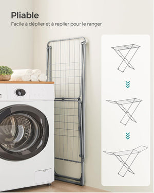 Free-Standing Clothes Airer with Wings - Indoor/Outdoor - Karrari