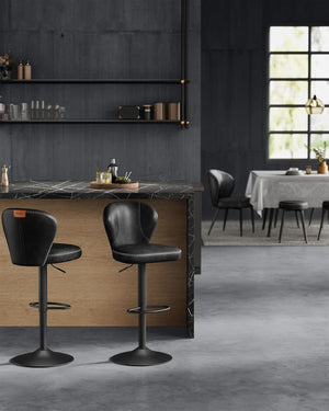 Set of 2 Adjustable Bar Stools - Karrari