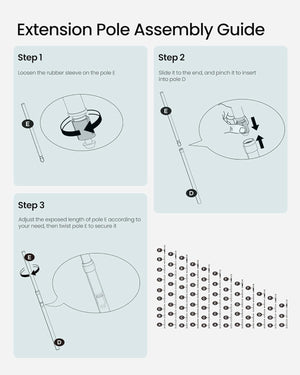 Extendable Corner Shower Shelf