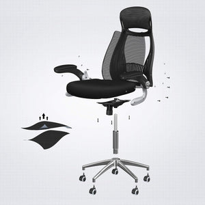 Office Chair - Swivel, Ergonomic Design & Breathable Back - Karrari
