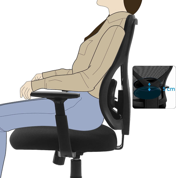 Office Chair – Ergonomic Mesh with Tilt & Adjustable - Karrari