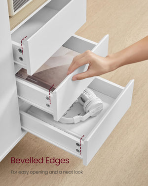 Modern Sideboard with Drawers & Adjustable Shelf - Karrari