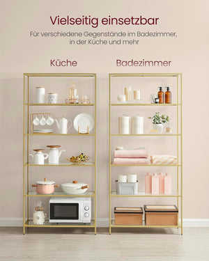 Glass Shelf 6-Tier – Storage - Karrari