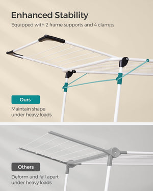 Winged Clothes Airer for Clothes, Towels & Linens - Karrari