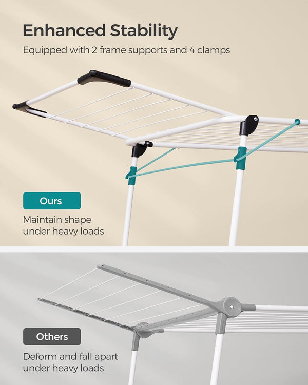Winged Clothes Airer for Clothes, Towels & Linens - Karrari