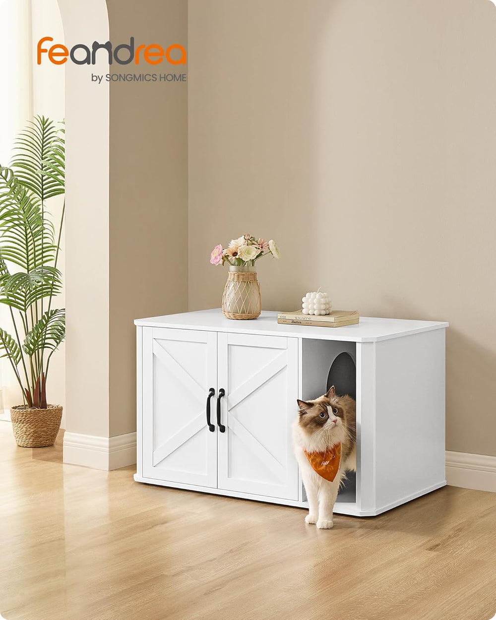 Cat Litter Box Cabinet with Double Doors - Karrari