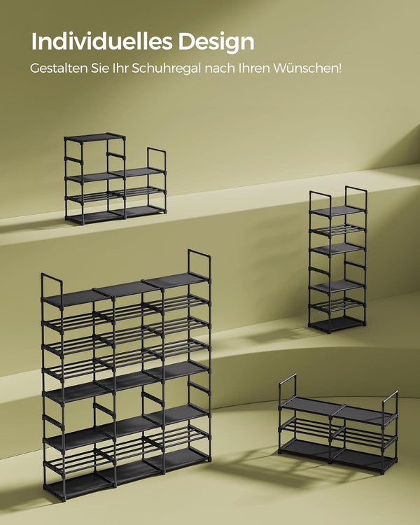 Adjustable 8-Tier Shoe Rack (Holds up to 48 Pairs) - Karrari