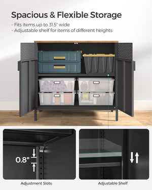 Metal Storage Cabinet with Doors