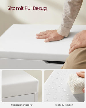 Padded Shoe Storage Bench