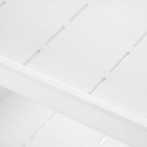 3-Tier Plastic Rolling Storage Cart with Wheels, White - Karrari