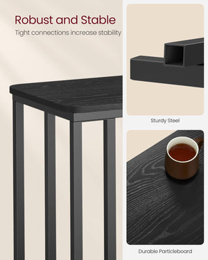C-Shaped Rolling Side Table - Karrari