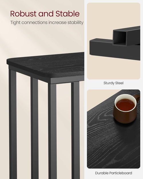C-Shaped Rolling Side Table - Karrari