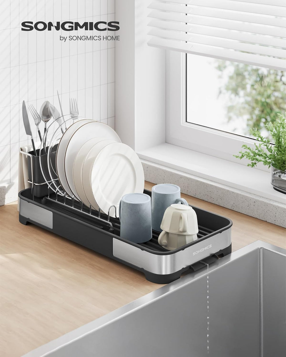 Small Stainless Steel Dish Drying Rack - Karrari