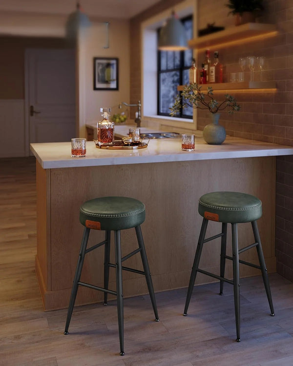 Set of 2 Backless Bar Stools - Karrari