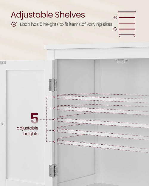 4-Door Bathroom Storage Unit