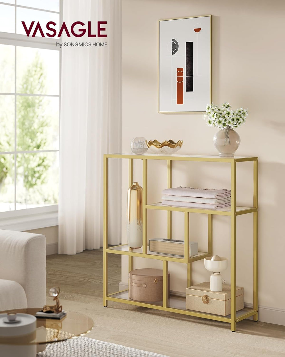 4-Tier Freestanding Bookshelf - Karrari