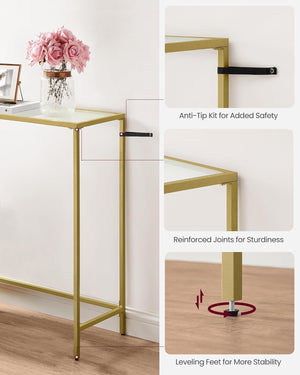 Light Gold Console Table - Karrari
