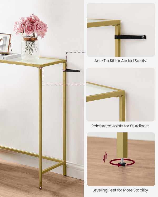 Light Gold Console Table - Karrari