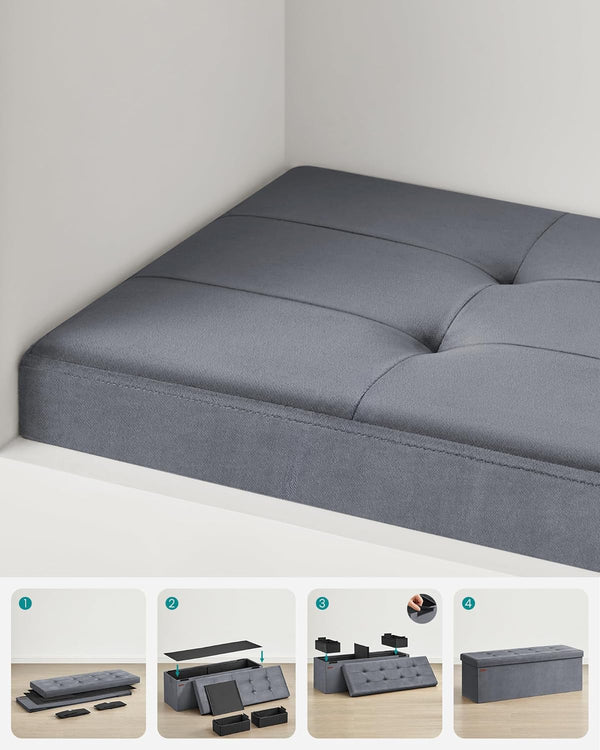 Storage Ottoman Cube – Foldable Bench - Karrari