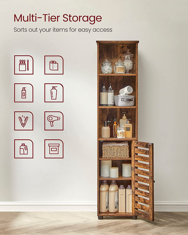 Tall Storage Cabinet with Shelves - Karrari