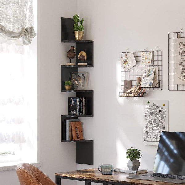 Wall-Mounted Corner Shelf with Shelves - Karrari