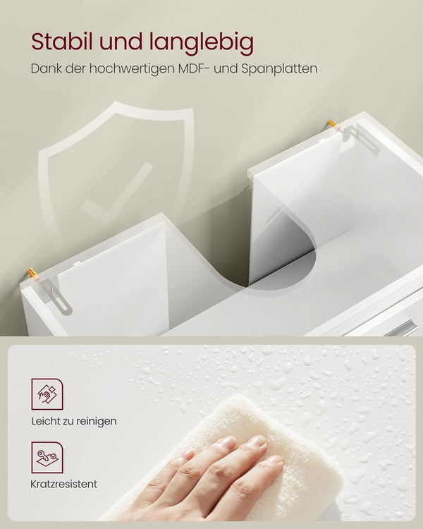 Under Sink Bathroom Cabinet with 2 Doors - Karrari