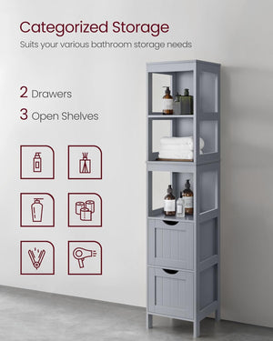 Tall Bathroom Floor Cabinet - Karrari
