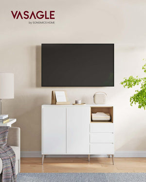 Modern Sideboard with Drawers & Adjustable Shelf - Karrari