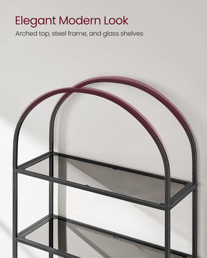 5-Tier Tempered Glass Standing Shelf - Karrari