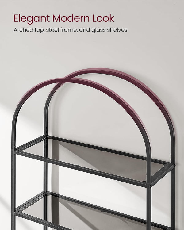 5-Tier Tempered Glass Standing Shelf - Karrari