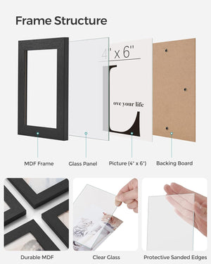 Collage Picture Frame for 12 Photos (4×6, Wall-Mounted) - Karrari