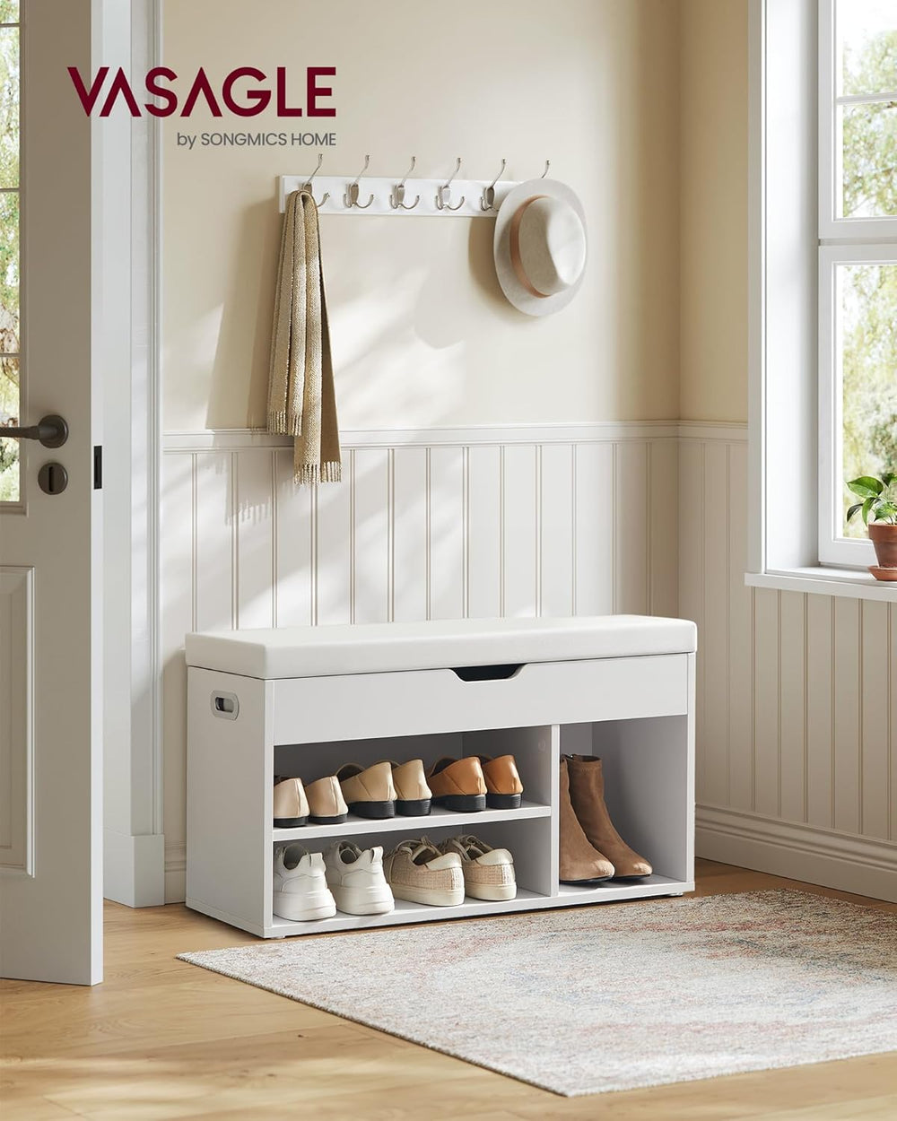 Padded Shoe Storage Bench - Karrari