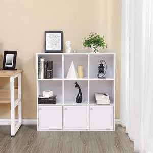 9-Cube Bookshelf with Cabinets - Karrari
