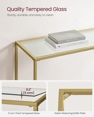 Metal Frame Console Table